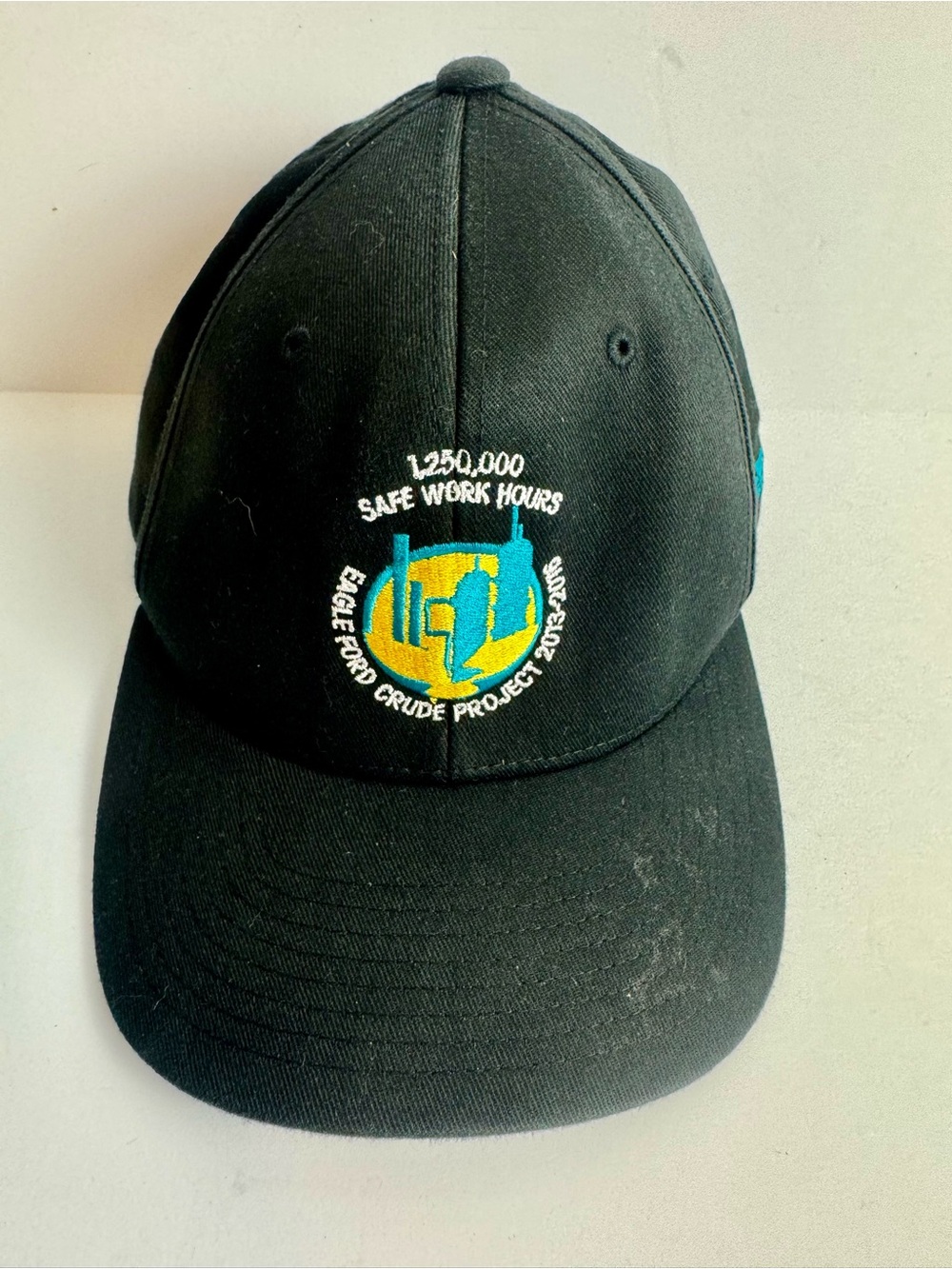 Black Embroidered Work Cap - Eagle Ford Crude Project